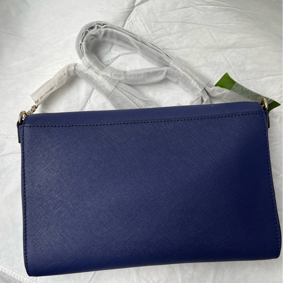KATE SPADE WOMEN'S CHARLOTTE STREET ALEK CROSSBODY BAG INDIGO PURPLE Brand New! - Picture 4 of 7